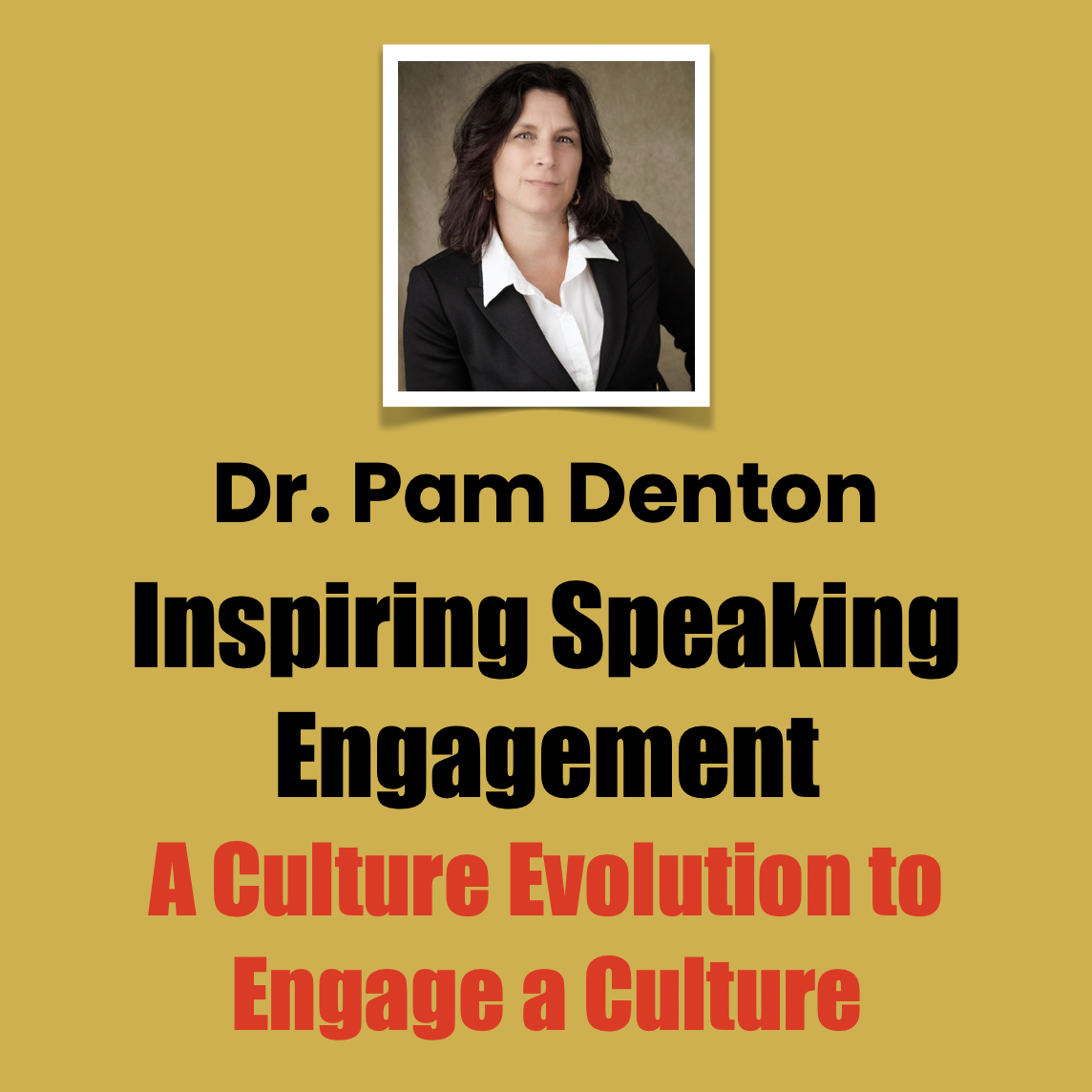 Dr. Pam Denton, Inspiring Speaking Engagement