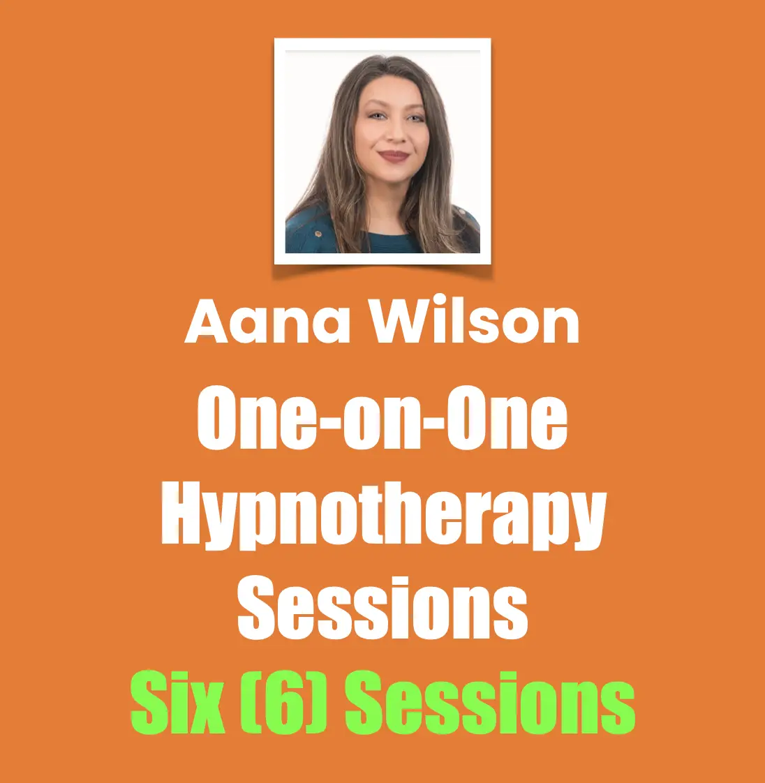 One-on-One Hypnotherapy Session, Six (6) Session Package