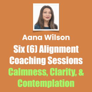 Six (6) Alignment Coaching Sessions, Calmness, Clarity, & Contemplation, Aana Wilson
