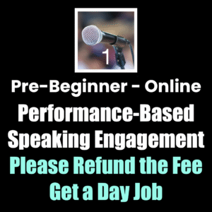 Speaker Performance: Online, Pre-Beginner Level, One rating