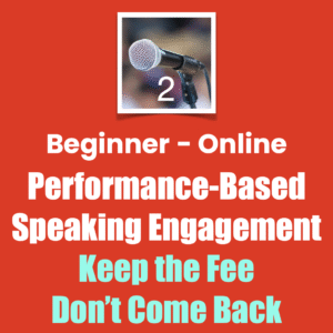 Speaker Performance: Online, Beginner Level, Two Rating